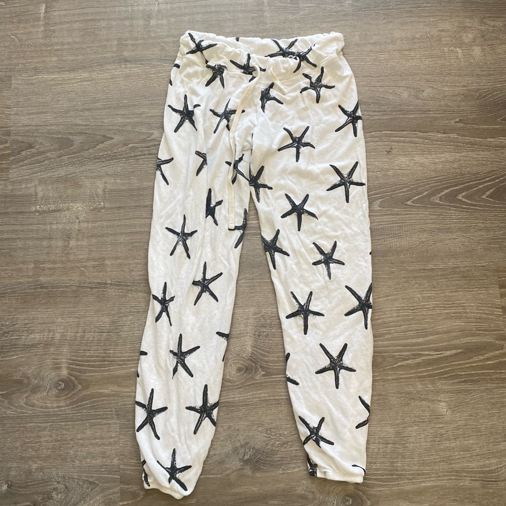 Starfish White and Black Joggers